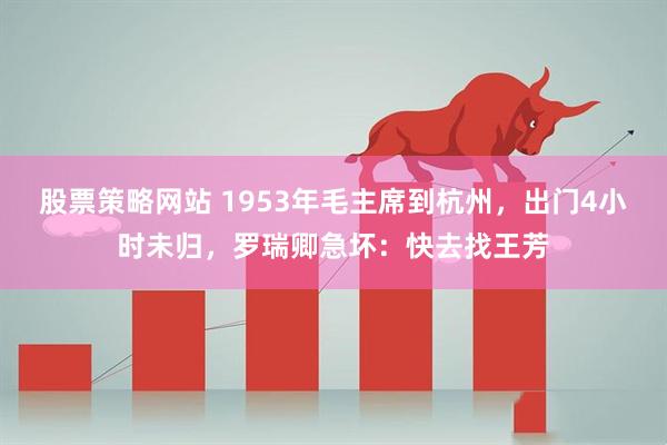 股票策略网站 1953年毛主席到杭州，出门4小时未归，罗瑞卿急坏：快去找王芳