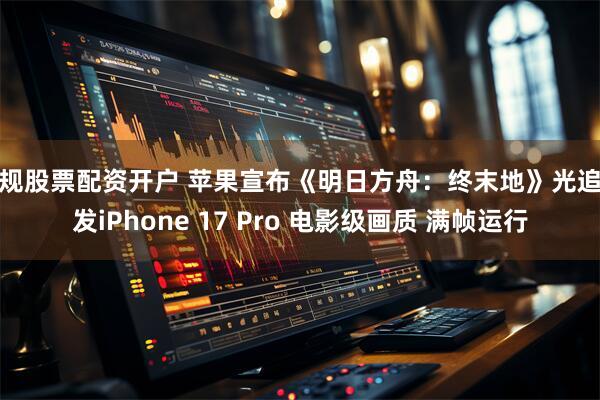 正规股票配资开户 苹果宣布《明日方舟：终末地》光追首发iPhone 17 Pro 电影级画质 满帧运行